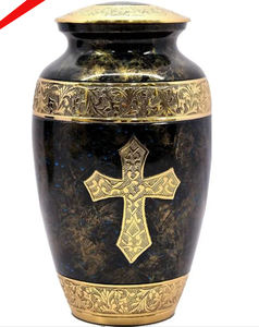 Urna de cremación de recuerdo al por mayor de metal blanco de alta calidad para el hogar - Product Image 3