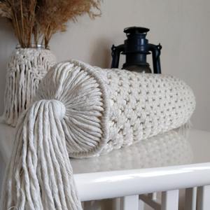 Fabricante de almohadas decorativas de macramé bohemio hechas a mano hermosas almohadas decorativas lujosas de estilo bohemio para hoteles y hogares - Product Image 6