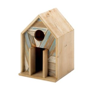 <strong>Customized</strong> Modern Classic Unfinished Bird Nest Cage 100% Sunkai Wood Birdhouse Mahogany Teak Single Animal Birdhouse Furniture - Product Image 6