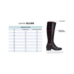 Stivali da Donna Alfani Kallumm con Punta a Mandorla, Alti fino al Ginocchio, Stile Western, Comodi, in Gomma Leggera e Pelle Scamosciata PU, Neri, Taglia 5.5 M - Product Image 3