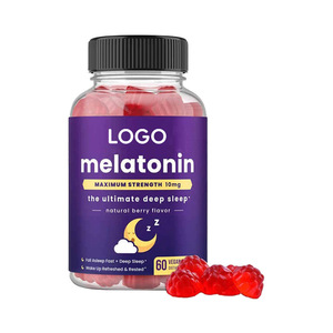 Suplemento Natural Antioxidante Orgánico con Vitamina B12, Vitamina D3, GABA, L-Teanina, Azafrán, Ashwagandha Ksm66 en Gomitas para Dormir - Product Image 1