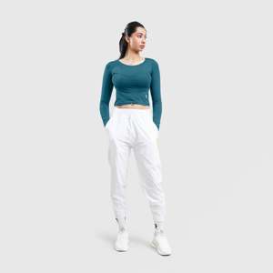 T-shirt en tricot à manches longues Teal W024 pour l'entraînement - Product Image 4
