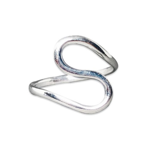 Anillo de Plata de Ley 925 Hecho a Mano con Diseño de Ola, Joyería para Uso Diario, Regalo para Ella, Precio al por Mayor - Product Image 1