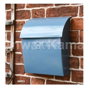 Venta caliente caja de correos montada en la pared de Metal rojo caja de almacenamiento decorativa para correo postal Ideal para decoración al aire libre del hogar - Product Image 4