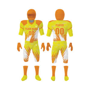 Ensemble d'uniformes de football américain sur mesure de haute qualité, logo personnalisé, taille plus, respirant, séchage rapide, 100% polyester, vêtements de sport - Product Image 1