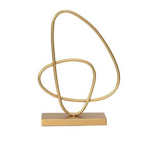 Sculpture en métal moderne pour table, pièce décorative conçue pour rehausser les thèmes esthétiques d'intérieur contemporains - Product Image 2