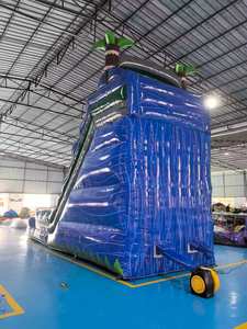 Tobogán Acuático Inflable de 22 pies con Diseño de Palmera Tropical, Precio al por Mayor, con Soplador - Product Image 4