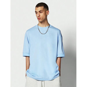 OEM T-shirt personnalisé à coupe surdimensionnée avec impression graphique pour hommes T-shirts à épaules tombantes très demandés - Product Image 6