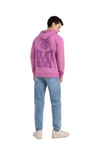 Sudadera con capucha de lana bordada personalizada invierno patrón sólido tejido método liso teñido sudadera Unisex 100% algodón térmico - Product Image 4