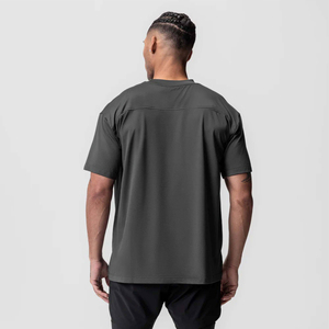 Camiseta clásica de gran tamaño para hombre, tela de punto de algodón 100%, manga corta antibolitas para uso diario cómodo a la moda - Product Image 2