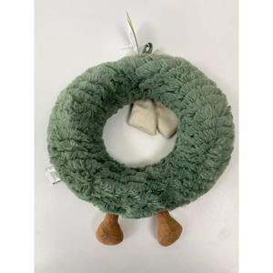 Guirnalda de Flores Blancas de Lujo, Adorno Colgante de Felpa de 25 cm, Navidad, Jelly Cat, Nuevas Plantas Divertidas, Guirnalda de PVC y Madera para Decoración de Bodas - Product Image 3