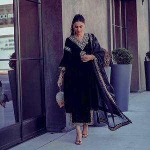 Chất Lượng Cao Tinh Khiết Lụa Chanderi Phulkari Thêu Ấn Độ Pakistan Phong Cách Kurti Phù Hợp Với Đẹp Họa Tiết In Ăn Mặc Cho Phụ Nữ - Product Image 3