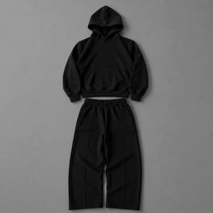 Wholesale Rate Vintage Washed Heavyweight <b>Zip</b> <b>Up</b> <b>Hoodie</b> & Baggy Sweatpants Set Retro Gothic <b>Graphic</b> Streetwear Tracksuit Set - Product Image 3