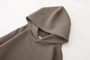 Conjunto de Sudadera con capucha de gran tamaño de alta calidad para mujer, sudaderas de invierno, sudaderas con capucha bordadas con hombros caídos, logotipo frontal-ODM - Product Image 4