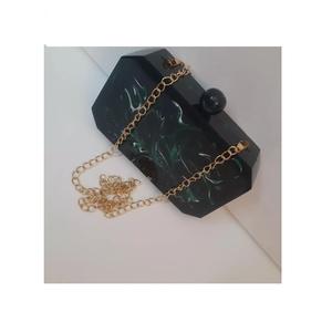 Bolso de mano de resina hecho a mano blanco elegante a la moda, bolso de mano de calidad Premium para fiesta de noche, bolsos de hombro para mujer - Product Image 4