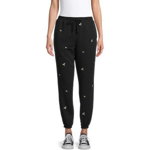 Fabricant OEM personnalisé meilleure qualité Streetwear pour femmes coupe normale 100% coton toile pantalon plat devant élastique - Product Image 1