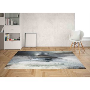 Tapis Rock Balance : Décoration inspirante pour la méditation, Tapis imprimé, Tapis doux non tissé - Product Image 2