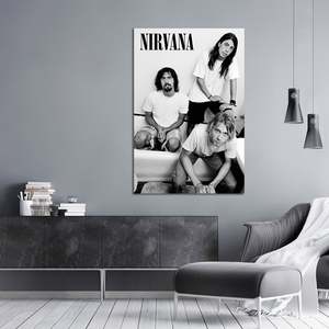 Modern Style Nirvana <b>Poster</b> Paper Design for Bathroom Decor - Product Image 3