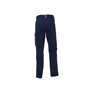 Pantalones de trabajo de algodón azul WestLake báltico con efecto lavado elástico, ropa de trabajo de la mujer, color azul - Product Image 5