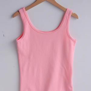 Débardeur de fitness personnalisé pour femmes vente en gros été Gym Yoga Sportswear OEM vêtements de sport coton extensible Slim Jersey personnalisable - Product Image 1