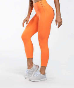 Vente en gros OEM 2024 respirant Scrunch bout à bout pour femmes Leggings, Leggings vierges unis à coupe haute pour femmes à vendre. - Product Image 5