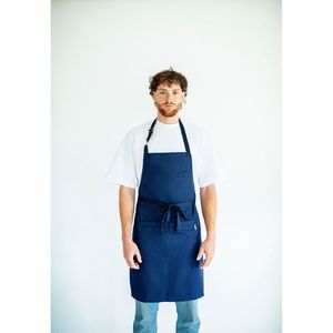 Delantal de Cocina Azul Cantabria, Diseño Personalizado, Delantal de Barbacoa de Algodón para Chefs, para Limpieza, Uso en Restaurantes, Logotipo Bordado - Product Image 1