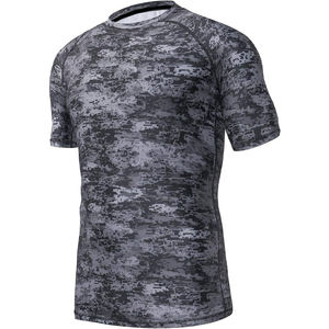 Men's Compression <b>Rash</b> <b>Guard</b> <b>BJJ</b> Workout Sports Gym Fitness Shirt Compression Wear for Better Performance - Product Image 4