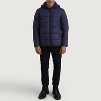 Veste matelassée en toile pour homme élégante et décontractée pour l'extérieur, à capuche, chaude, d'hiver, surdimensionnée, imperméable, chauffante, tendance, streetwear