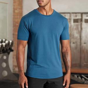 Camiseta de entrenamiento para hombre con estampado personalizado, Camiseta de punto de LICRA de poliéster transpirable, impresión Digital para gimnasio, venta al por mayor, 2025 - Product Image 1
