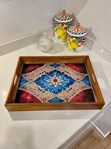 Plateau de service en bois MDF avec revêtement émaillé, design, hôtels et restaurants, articles de cuisine, plateau de table, haute qualité - Product Image 4