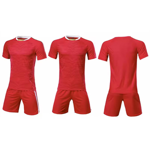 Traje de entrenamiento de fútbol en blanco para hombres y mujeres Camiseta de fútbol de manga corta y pantalones cortos Uniforme Ropa deportiva - Product Image 5
