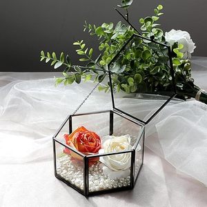 Zinc Plated Brass and Glass <b>Vintage</b> Engraved Rectangle Jewelry <b>Box</b> Home Decorative Beautifully Hand Crafted Bulk - Product Image 2