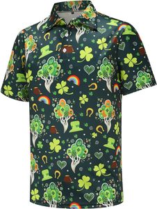 Camiseta de Golf de Poliéster y Elastano para Hombre, Talla XL, de Secado Rápido, Tejida y Estampada, Servicio OEM, Colores Personalizados al por Mayor, Alta Calidad - Product Image 2