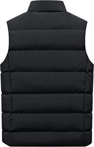 Haut demandé hommes extérieur plus chaud sans manches haute qualité hiver personnalisé grande taille décontracté ample solide sans manches hommes bouffant gilet - Product Image 2