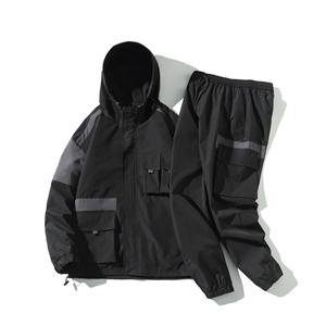 Conjunto de Sudadera con capucha y cremallera para hombre, nuevo diseño de moda, chándal de gimnasio personalizado, gran oferta, 2022 - Product Image 5