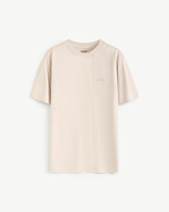 เสื้อยืดผู้ชายผ้าฝ้าย 100% แขนสั้น ปักลาย เป็นมิตรกับสิ่งแวดล้อม ป้องกันรอยยับ ระบายอากาศได้ดี ทรงพอดีตัว โดย Routine Vietnam - Product Image 1