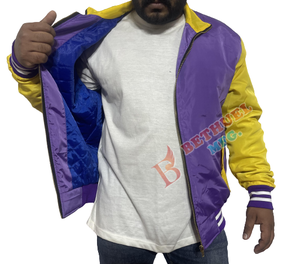 2025 chaqueta de bombardero personalizada para hombre estilo Letterman ropa de calle Abrigo con capucha para primavera otoño uso informal al aire libre alto para invierno - Product Image 3