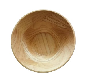 Cuenco elegante para el hogar, vajilla de cocina segura para hotel, frutas secas, Color marrón, madera Natural con acabado redondo - Product Image 3