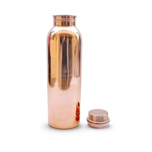 <b>Travel</b>-friendly Enameled Design Copper Drinkware Kitchenware Metal Water <b>Bottle</b> with Practical Usage - Product Image 3