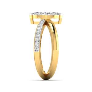 Anillo solitario con diamante de corte marquesa de 1.17 quilates, color F, claridad VS, diamante cultivado en laboratorio, en oro de 14 quilates, para bodas, compromisos y fiestas. - Product Image 6