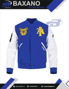 เสื้อแจ็คเก็ตบอมเบอร์สไตล์วาร์ซิตี้สำหรับผู้ชาย ปักลายตัวอักษรแบบ Letterman ปิดด้วยซิป ซับในผ้าฟลีซ สไตล์สตรีทแวร์แนววิทยาลัย - Product Image 4