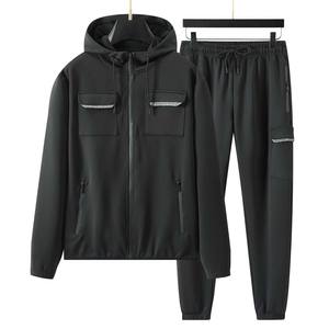 High Quality Velour Material Sports Wear Pullover Hoodies Flared Pant Custom Made Tracksuit - Product Image 5