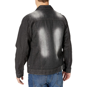 Veste en jean zippée pour hommes de haute qualité 100% coton Vintage Washed Label Embroidery Saison d'hiver - Product Image 6