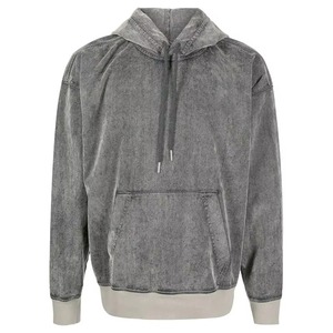Custom Heavyweight <b>Vintage</b> Stone Wash Pullover Hoodies <b>Oversized</b> Fleece <b>Sweatshirt</b> for Men - Product Image 1