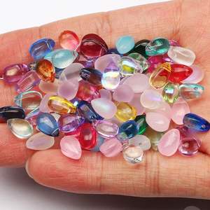 Cristal Transparent au chalumeau perles de verre tchèques forme ronde entretoise collier à faire soi-même Bracelet 10mm bleu mélange à facettes fabrication de bijoux - Product Image 3