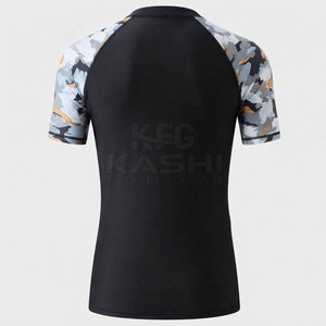 ชุดฝึกซ้อมกีฬาต่อสู้น้ำหนักเบาสำหรับผู้ชาย KASHI FIGHT GEAR เสื้อรัดกล้ามเนื้อแขนสั้น ผลิตจากผ้าโพลีเอสเตอร์/ไนลอน ยืดหยุ่น แห้งเร็ว - Product Image 2