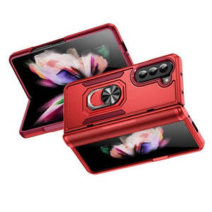 Étui hybride double couche Samsung Galaxy Z Fold5 avec support magnétique rouge - Product Image 1