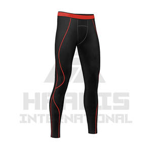 Tenue de compression sur mesure de haute qualité, vente en gros bon marché, ensembles de compression pour hommes à col rond et manches complètes - Product Image 3