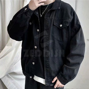 Chaqueta de invierno con logotipo personalizado para hombre, transpirable, para uso en exteriores, con cuello levantado, 100% algodón, informal, de alta calidad, servicio OEM, chaqueta vaquera - Product Image 2