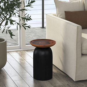 Mesa de centro redonda moderna Simple de madera maciza 2025 para apartamentos pequeños para el hogar y la sala de estar - Product Image 2